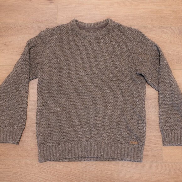 Eddie Bauer Men's Moguler Textured Crew Sweater - Heather Teak (Size M) - Picture 1 of 4